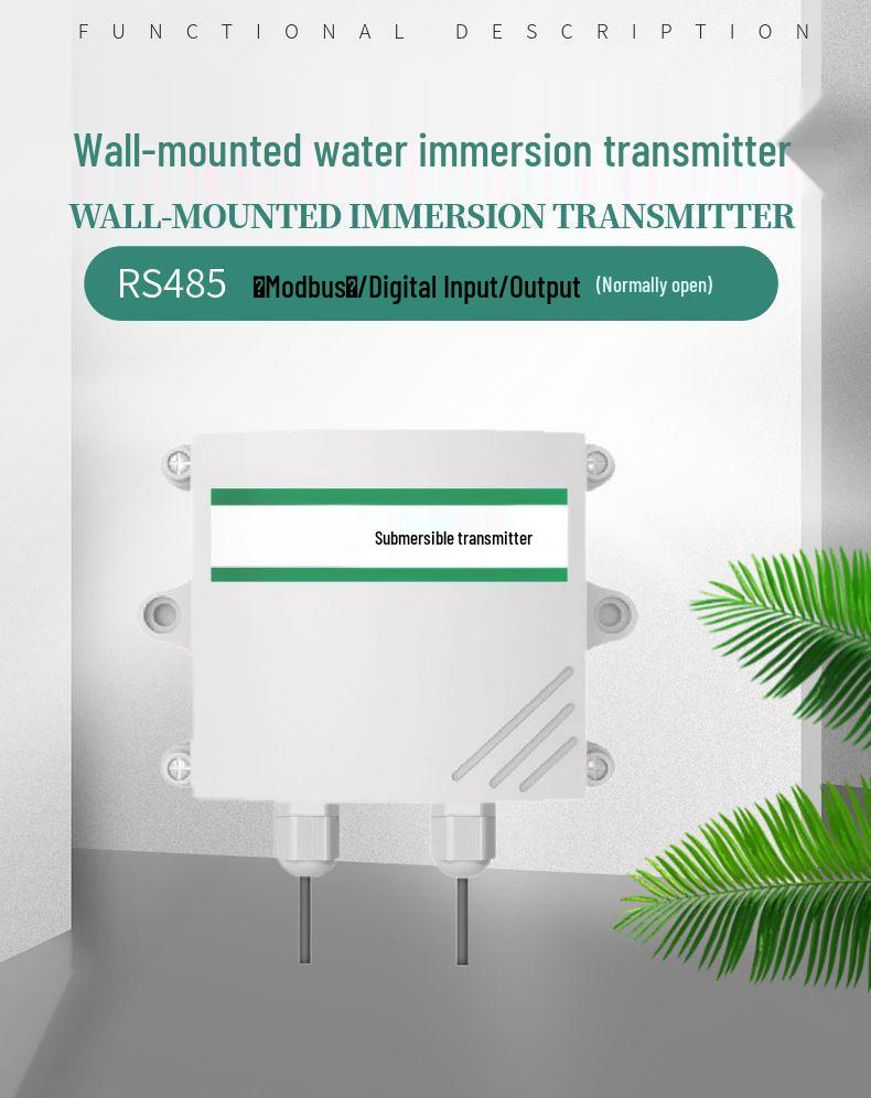 Precision Water Sensor Detector with 485 Signal Transmitter - Remote Leak Alarm for Machine Rooms