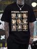 Men' & Women' Retro Round Neck Short-Sleeve T-Shirt - Pure Cotton Soft Breathable Fabric Suitable Fo