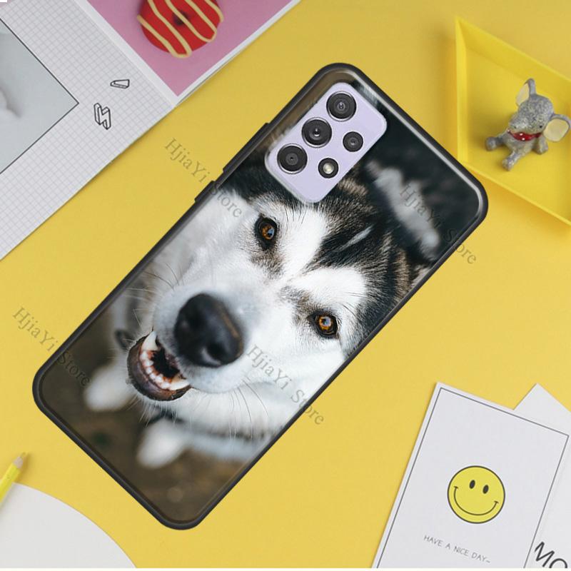 Чехол для телефона с щенком хаски для Samsung Galaxy A32 A12 A42 A52 A72 A11 A51 A71 A21S A20S A50 A70 A10