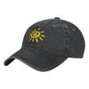 Yellow Sun Summer Classic Fashion Men Trucker Hat Cotton Breathable Women Cowboy Cap Outdoor Leisure Basketball Caps
