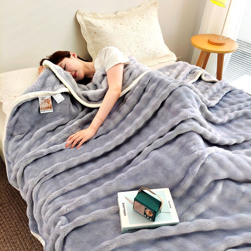 Одеяло из толстой пены, фланелевое одеяло, ворсовое покрывало для дивана, офисная шаль, одеяло для кондиционера