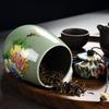 Чайница Ge Kiln Celadon, керамическая герметичная емкость для хранения в китайском стиле, декоративная фарфоровая банка для дома, влагостойкая банка для чая