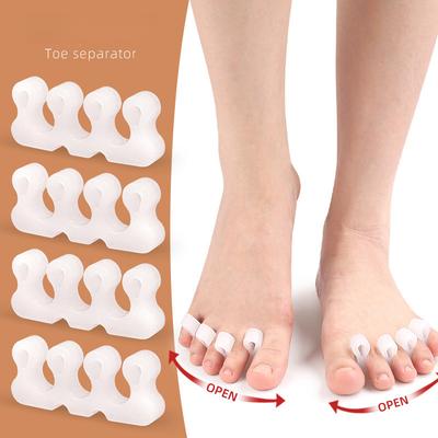 Ортез для разделения большого пальца стопы (Hallux Valgus) Силиконовый Эластичный Возвратный Трехпальцевый Перекрывающийся Палец Расширитель Стопы Разделитель Пальцев