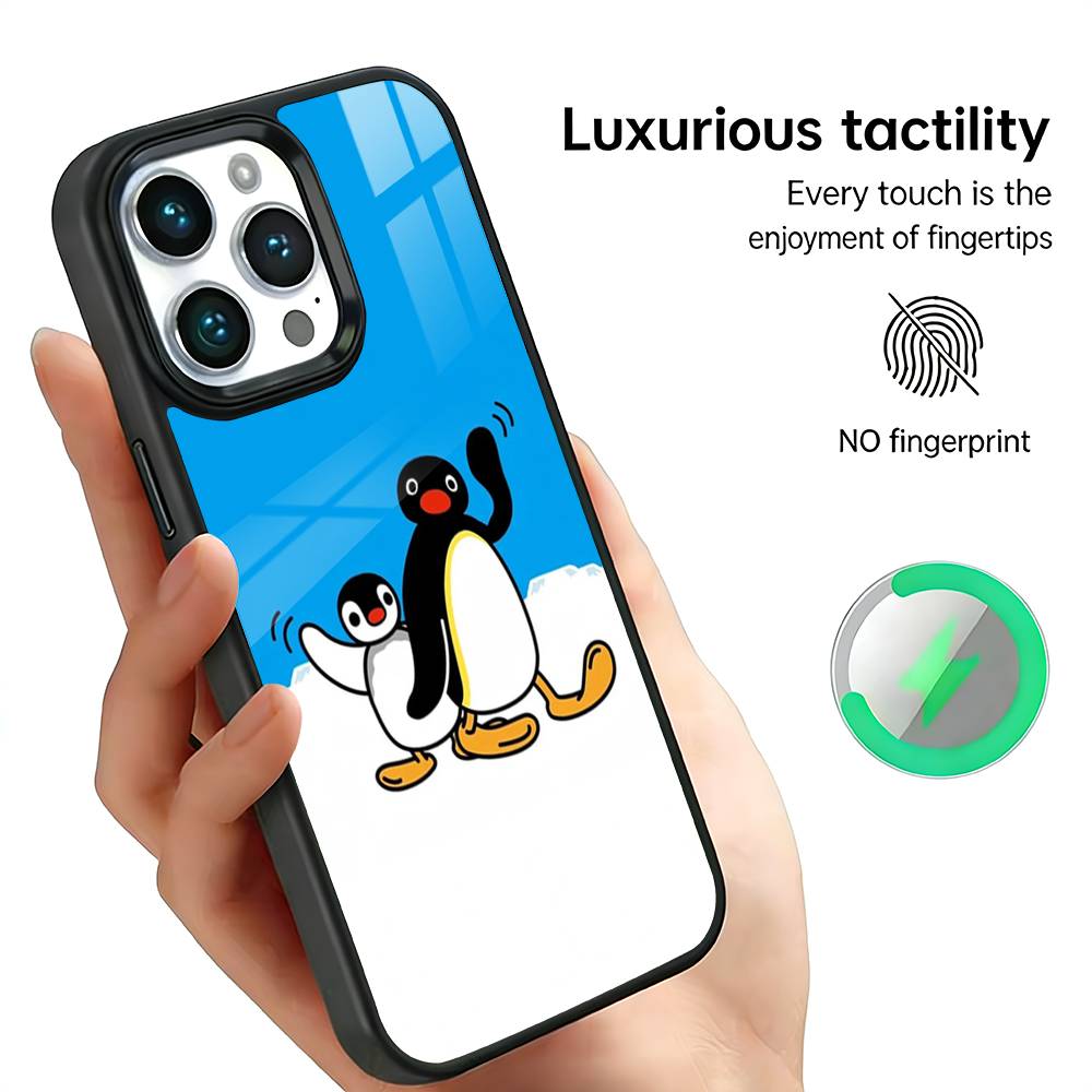 Cute Kawaii P-Penguin Phone Case For iPhone17,16,15,14,13,12,11 Plus,Pro Max For Magsafe Wireless Charging