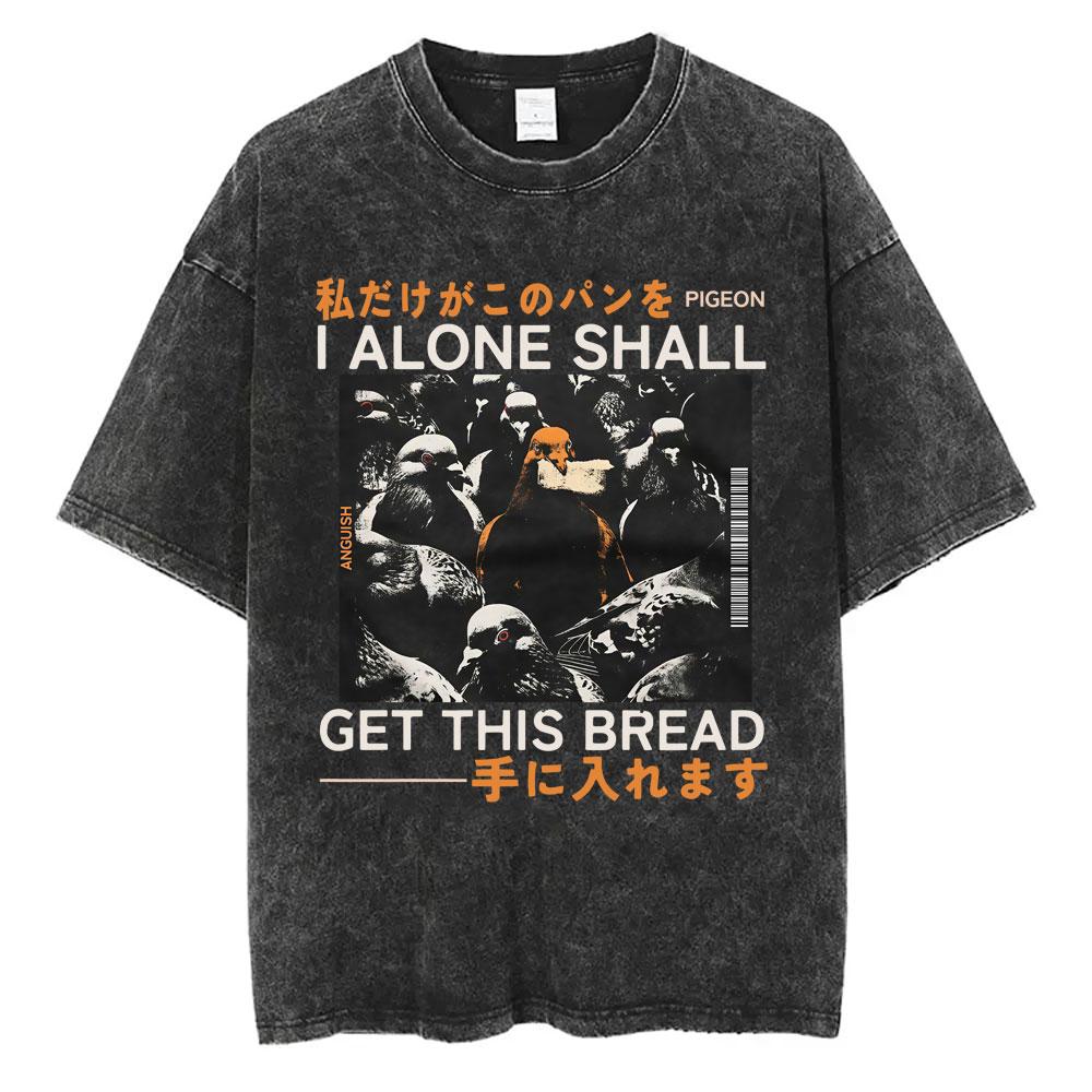 I Want A Perfect Body I Want A Perfect Soul Tshirt Funny Japanese Style Capybara Vintage Washed T Shirt Men Oversized Tees Tops