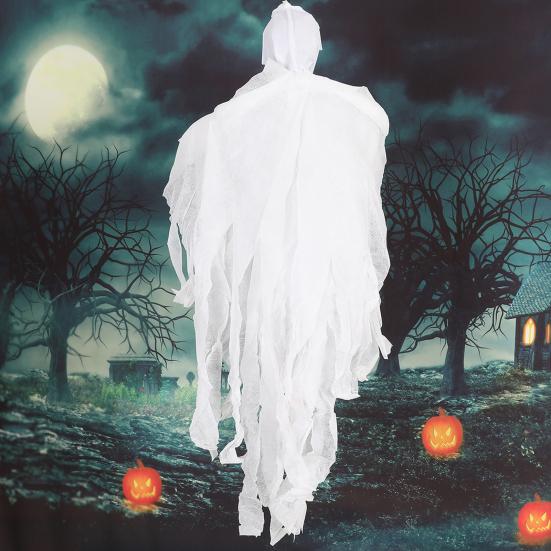 Halloween Hanging Skull Ghost Scary Grim Reaper Skeleton Decoration for Outside Yard Porch Haunted House Party Decor