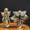 2 шт. Винтажная латунная статуэтка Бога любви Купидона, маленькое украшение, фигурка ангела, настольное украшение, аксессуары для декора дома для комнаты