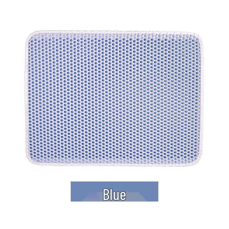 Моющийся, нескользящий двухслойный коврик для кошачьего туалета из ЭВА – брызгозащищенный коврик для кошачьего туалета