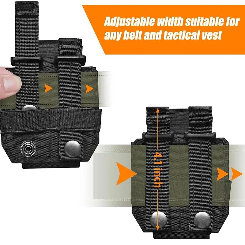 Handcuffs Waist Bag Pouch Quick Release Shackles Hand Buckle Bag Outdoor Tactics Universal Holster Standard Chain Cuffs Holder