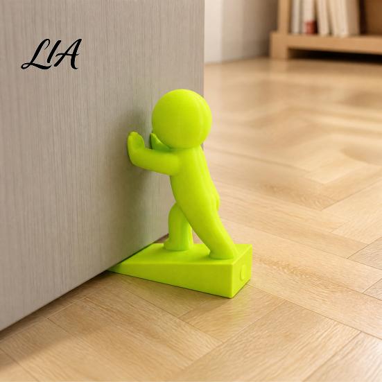 Childproof Door Security 3D Printed Animal Stopper Wedge, Cute Dog Cat Decorative Doorstop, Block for Home Office Bedroom Keep Open Lovers Room Decor