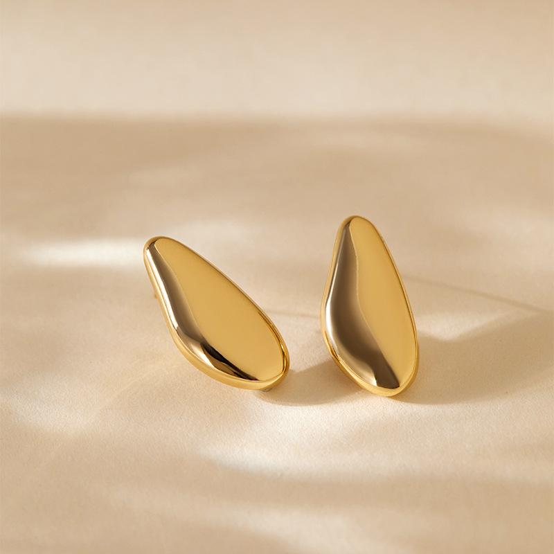 Irregular Water Drop Minimalist Retro Fashion Stud Earrings For Women