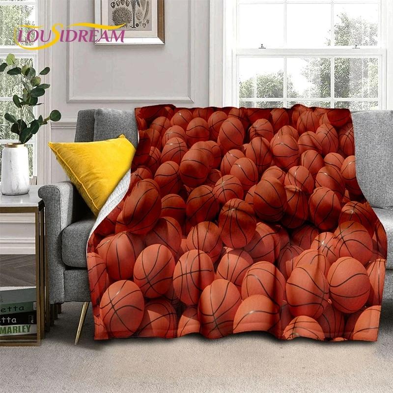 Новейшее мягкое фланелевое одеяло для баскетбольной площадки, для кроватей, спален, диванов, пикников, плед для отдыха на свежем воздухе, подарок