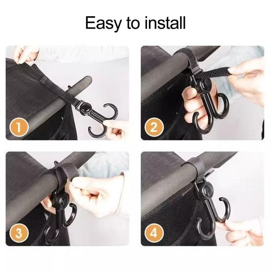 Крюк для электровелосипеда Прочный, грузоподъемный, регулируемый, на липучке, простая установка, многофункциональный, универсальный, двойной крюк