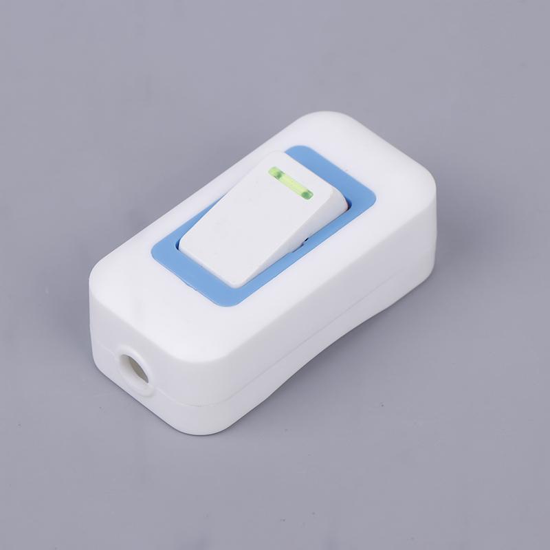 1/5 шт. Маленький кнопочный переключатель-качалка, Белый, Ручной зажим, Прикроватный, Для малой бытовой техники, Кнопочный, Переключатель в форме лодочки