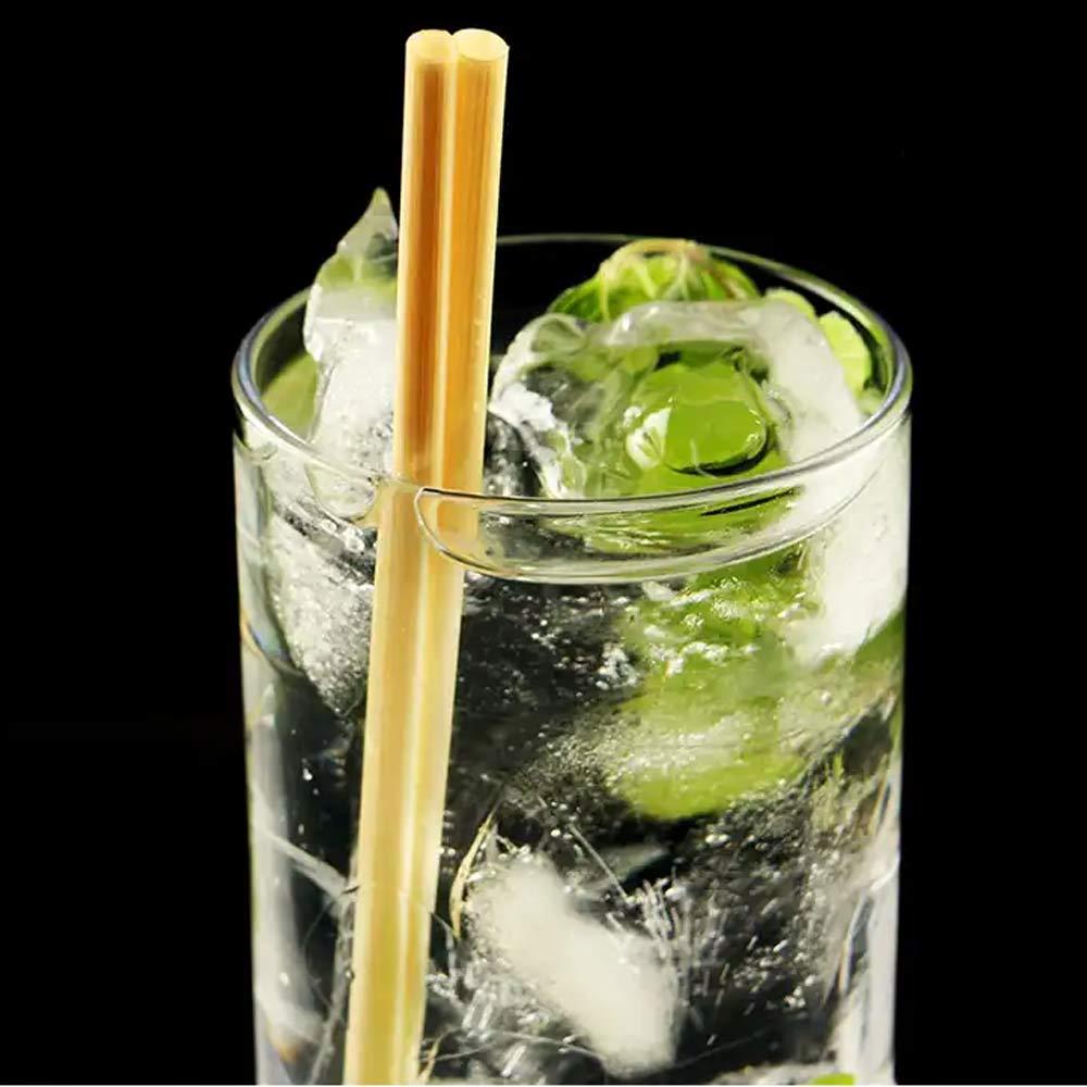 100Pcs Eco-Friendly Wheat Drinking Straws Disposable Degradable Straws Environmentally Straws  Bar