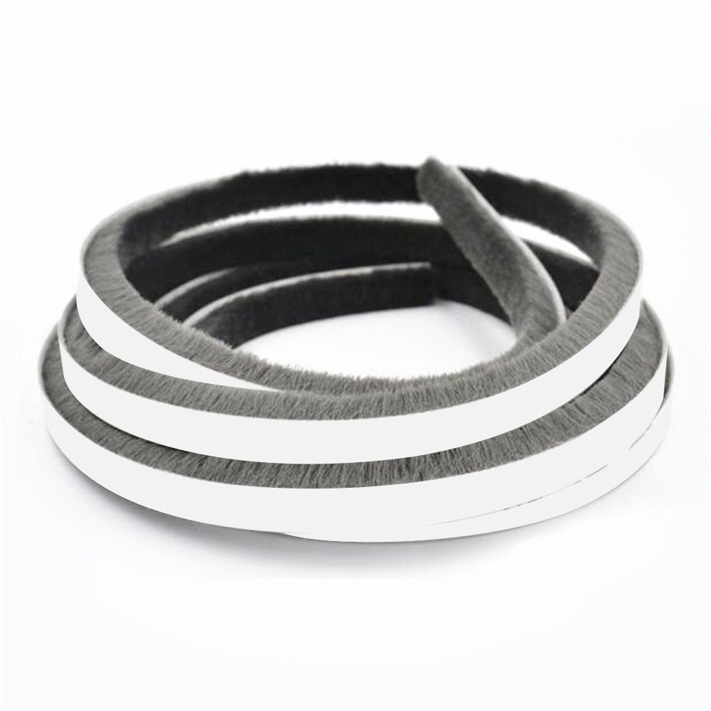5M Wall Tape Door Strip Brush Door and window seal Pile Weatherstrip Self Adhesive Sealing Strip
