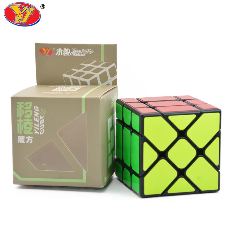 Волшебный кубик YJ 3x3 Yileng 57 мм Цветной Гладкий Аномальный Кубик Образовательная Игрушка