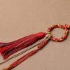Тибетский брелок-подвеска с кисточкой из хлопка ручной работы