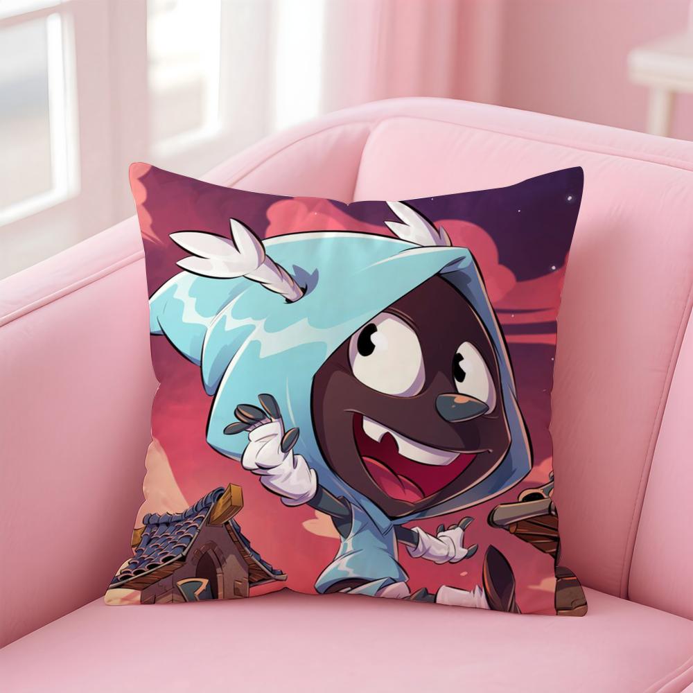 Game DDofus Cushion Cover Linen Pillowcase Cover Soft Decor for Sofa Home Room