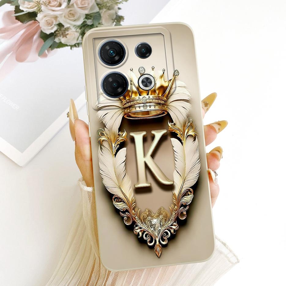 Для Infinix GT 10 Pro 5G Чехол X6739 Крутая Корона Буквы Чехол Мягкий Силиконовый Чехол для Телефона Для Infinix GT 10 Pro GT10Pro Fundas Coque