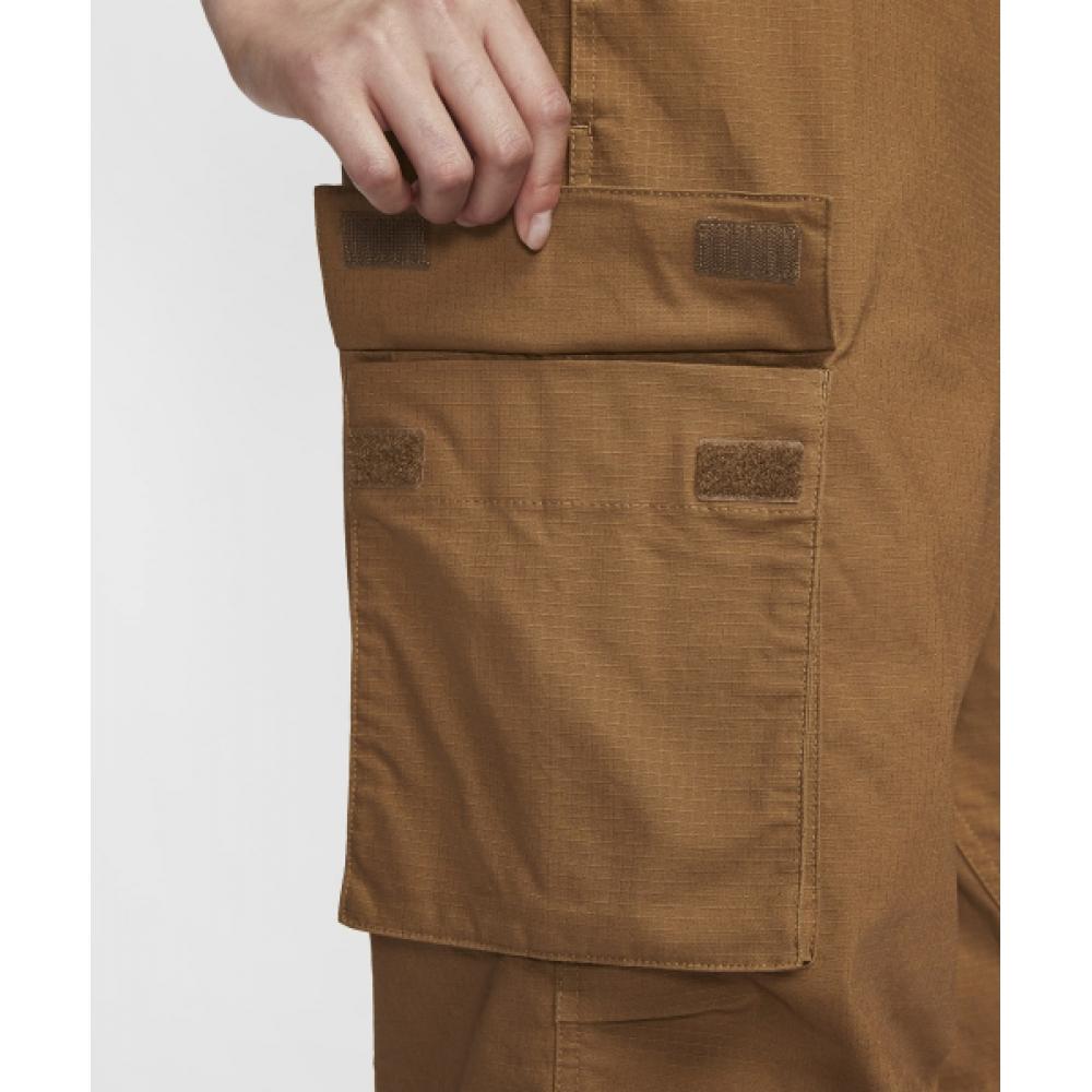 Nike Спортивные брюки-карго средней посадки W Light British Tan Black Fv7521 281