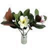 Simulated Magnolia Flower Arrangement for Zen Decor and Photography Props