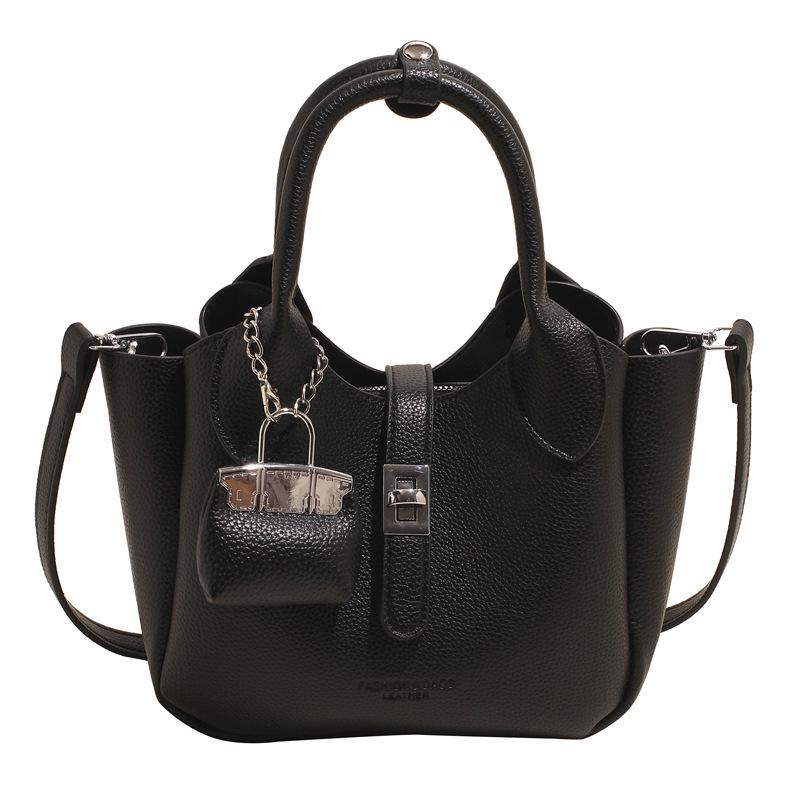 Стильная женская корейская сумка-ведро на весну/лето 2025 – Универсальная повседневная сумка через плечо и кроссбоди