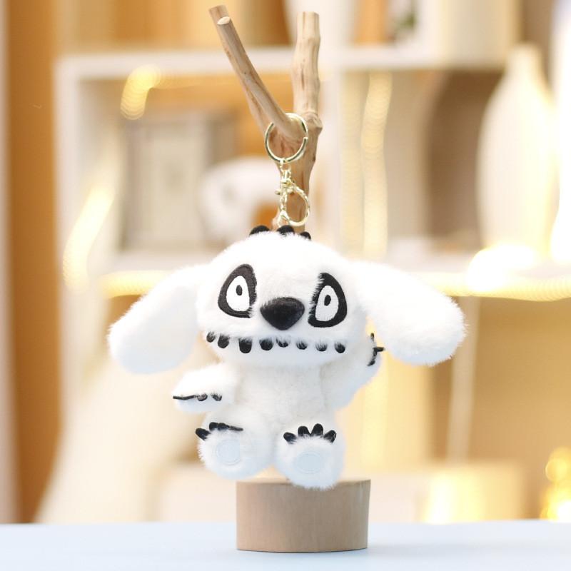 Плюшевый брелок Стич Беззубик Мультяшная мягкая тканевая игрушка Для детей и коллекционеров