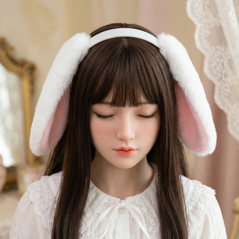 Soft Bunny Ears Headband Lop-eared Plush Headwear Elegant Easter Rabbit Hair Hoop Events