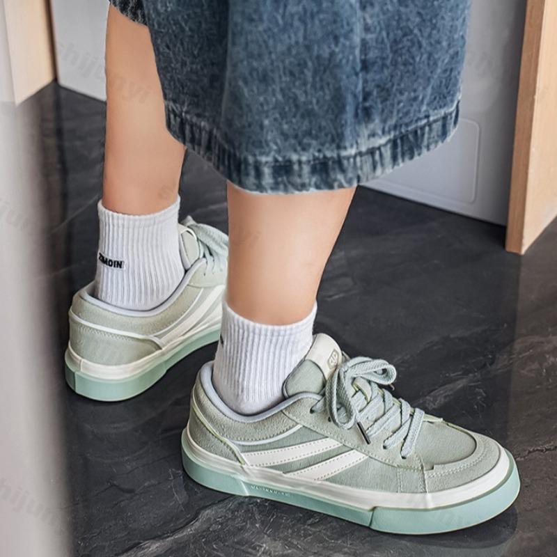Мода Ретро Стиль Модный Тренд Толстая Подошва Повседневная Холщовая Обувь для Мужчин Весна 2025 Новинка Нишевые Универсальные Удобные Кроссовки с Низким Верхом