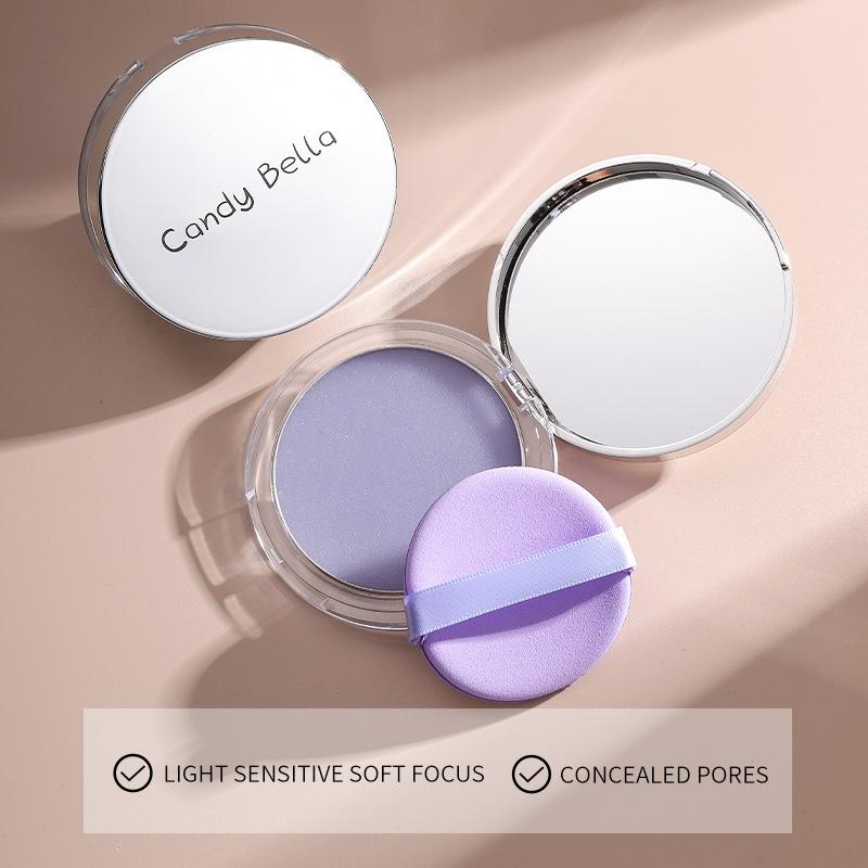 1 шт. Candy Bella Violet Cream To Powder, приятная на ощупь натуральная пудра для контурирования лица, контролирующая жирность кожи, косметика
