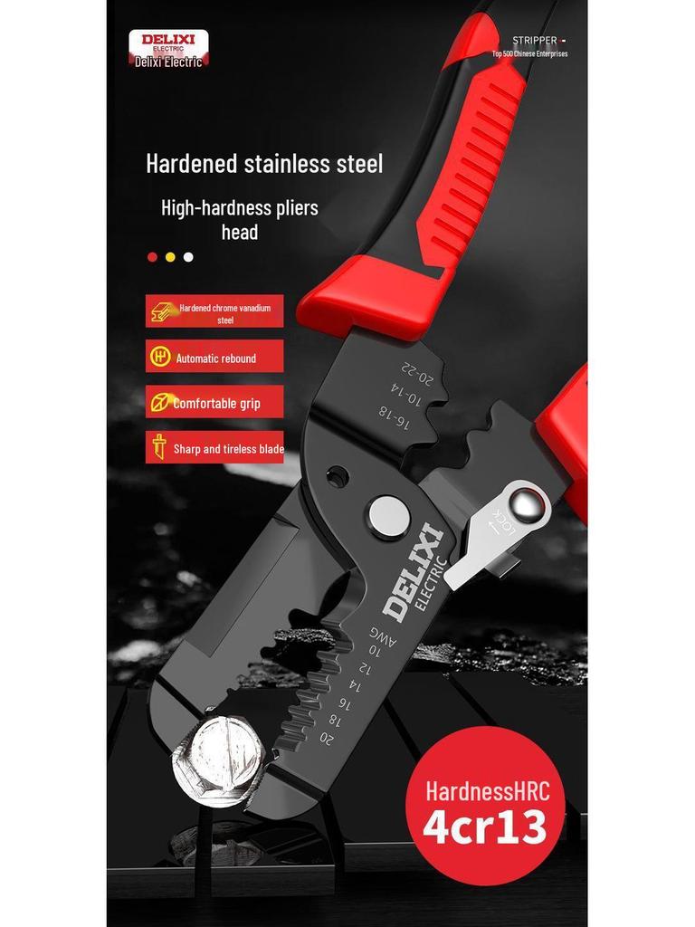 Multifunctional Electrician Wire Strippers & Pliers Set: Wire Cutters, Crimping, Stripping Tools - Free Shipping