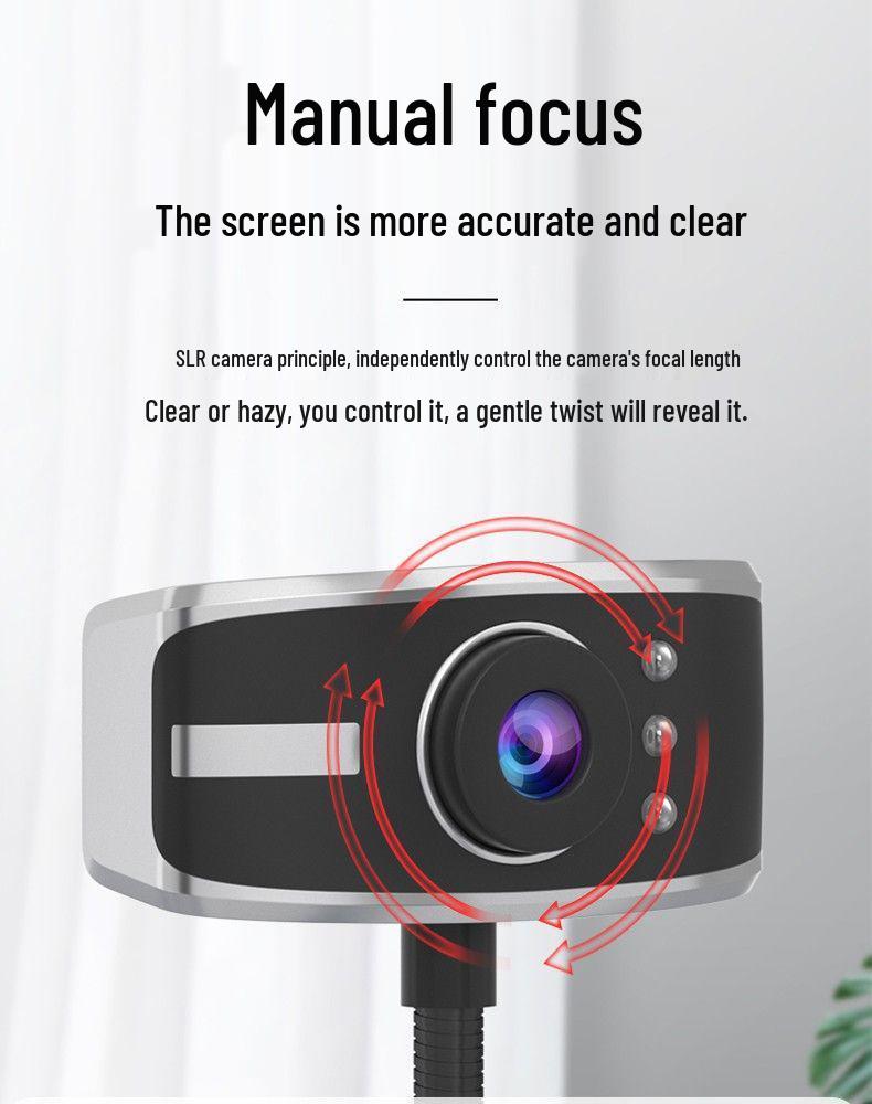 USB-веб-камера высокой четкости с микрофоном для онлайн-занятий и прямых трансляций, установка без драйверов