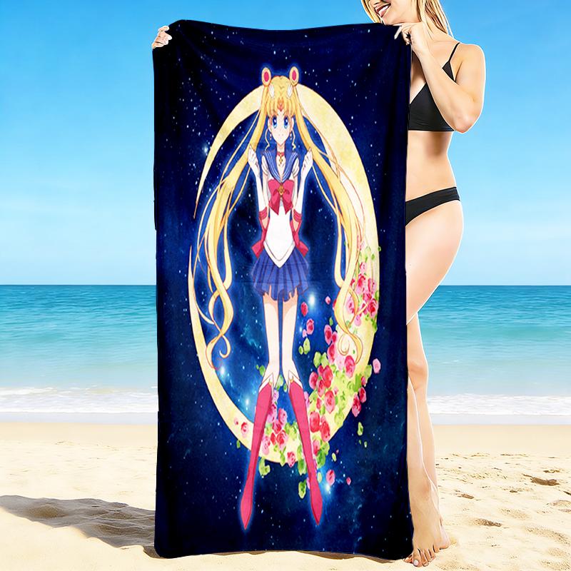 1Pc Moonlit Sailor Magic Beach Towel Quick Dry Multiuse For Beach Pool Gym Yoga Home Travel Christmas Halloween Xmas Gift L1286