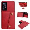 Винтажный кожаный держатель для карт, чехол-кошелек на телефон для Xiaomi 12T Pro, 12 Pro, 12X, Mi 12 Lite, с карманами для карт, двойная кнопка-защелка, флип-кошелек