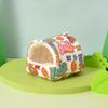 Hamster Nest Warm Cute Cartoon Pattern Guinea Pig House Comfortable Hamster Hideout for Small Animals