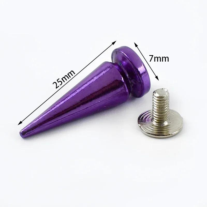 5/10/20Pcs Meetee Metal Punk Rivets Screwback Cone Studs Spikes for Leather Crafts Garment Rivet Bag Decor Nails DIY Accessories