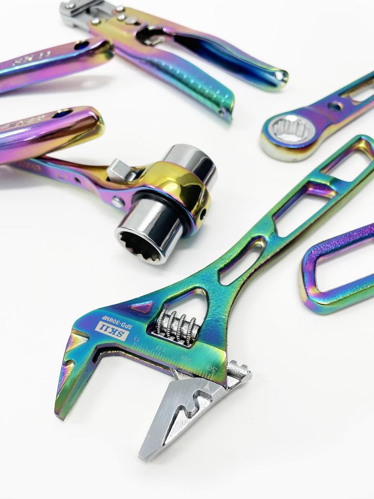 SK11 SPIDER Алюминиевый болторез с изогнутой ручкой, Радужный, 250 мм (SPD-B250P)