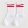 Socks Women's Autumn and Winter Japanese Style Pile Socks Solid Color Mid-tube College Style Parallel Bars Trend Retro Ladies Striped Socks