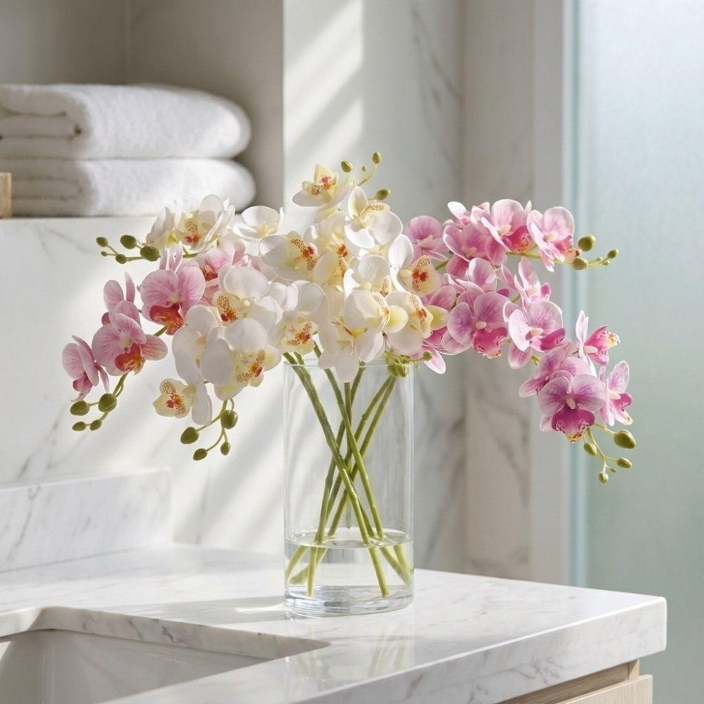 21 Heads Artificial Phalaenopsis Branches Real Touch Simulation Plant Wedding Home