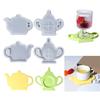 Silicone Resin Cup Pad Moulds Teapot Shape Resin Coasters Molds Silicone Craft Molds Suitable for Craft Enthusiasts