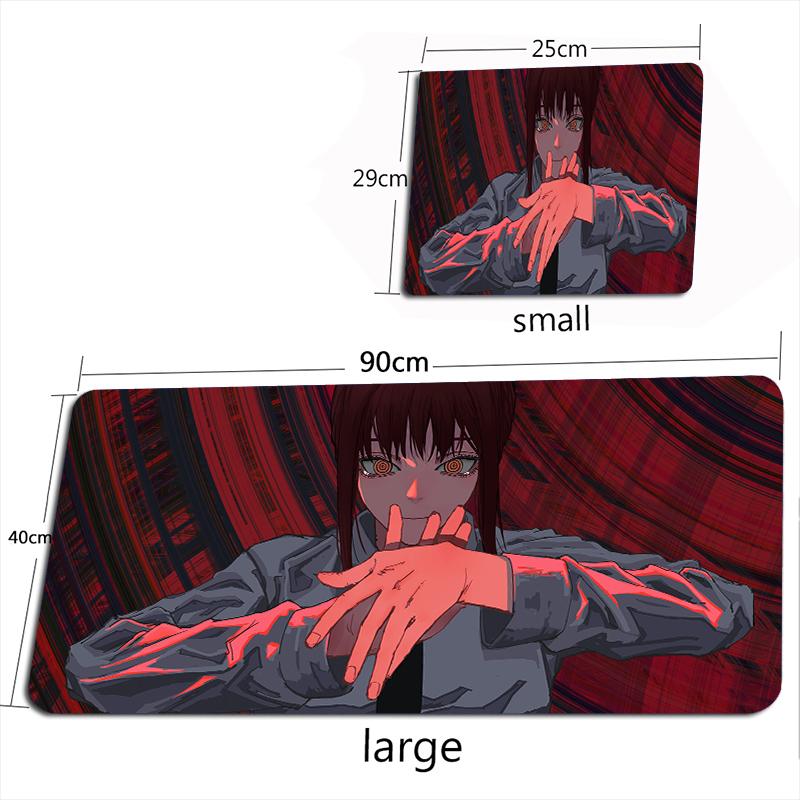 Chainsaw Man Mouse Pad Anime Mouse Mat Gamer Makima Gaming Accessories Mousepad Large Keyboard DeskMats 100X50CM Pochita Playmat