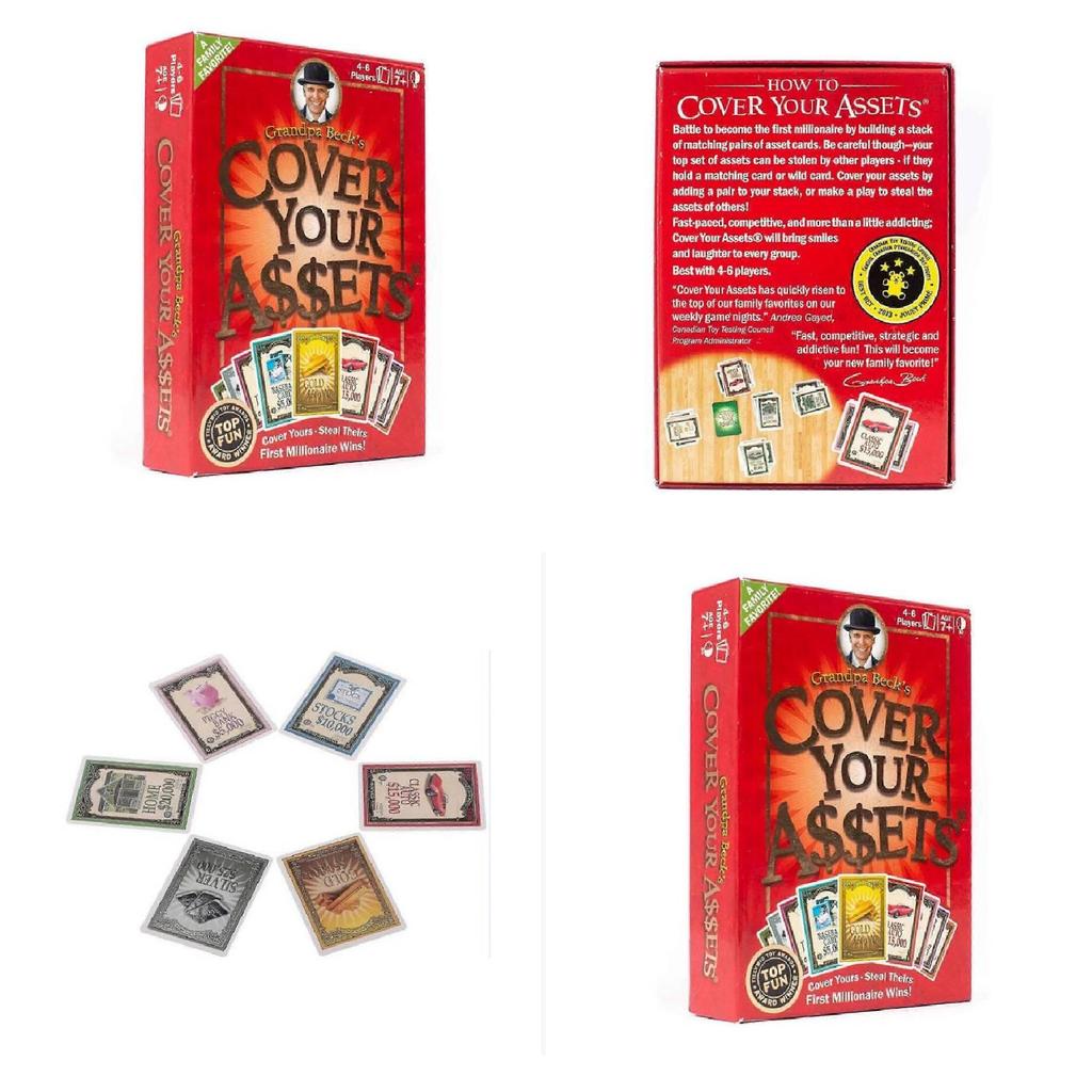 Дедушка Бекс Прикрой свои активы Семейная карточная игра со стратегией для домашней игры и детей