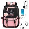 KATSEYE Fashion Laptop Backpack with USB Charging Port Student School Daypack 60123-12