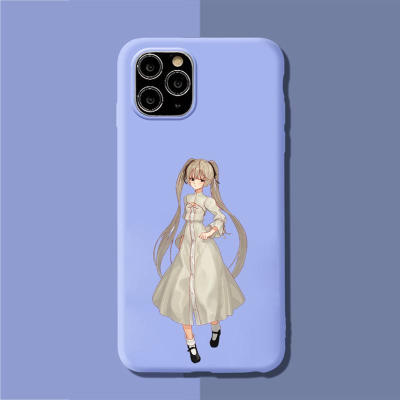 YNDFCNB Чехол для телефона Yosuga no Sora, мягкий, однотонный, для iPhone 11, 12, 13, mini pro, XS, MAX, 8, 7, 6, 6S Plus, X, XR