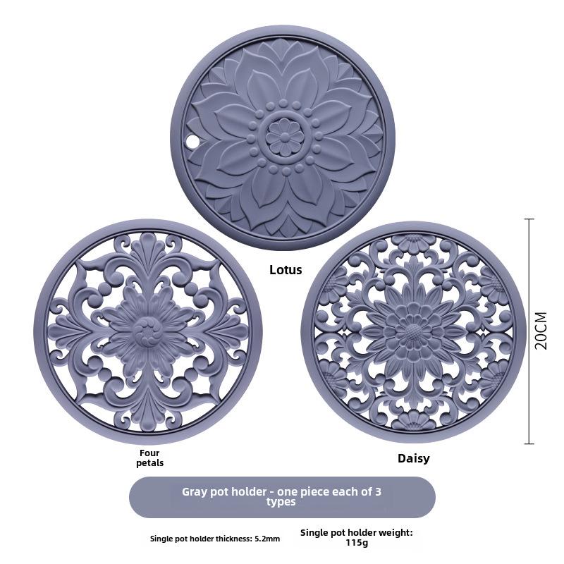 **Термостойкая силиконовая подставка - Классический китайский дизайн**