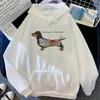 Dachshund Hoodies Women Vintage Anime Gothic 2023 Sweatshirts Women Graphic Pullover Unisex