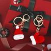 Hat Xmas Christmas Glove Children Gift Christmas Key Chain Women Key Buckle Korean Style Key Ring Handmade Crochet Pendant