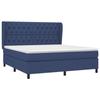 Maison Exclusive - Sommier à lattes de lit avec matelas Bleu 160x200 cm Tissu