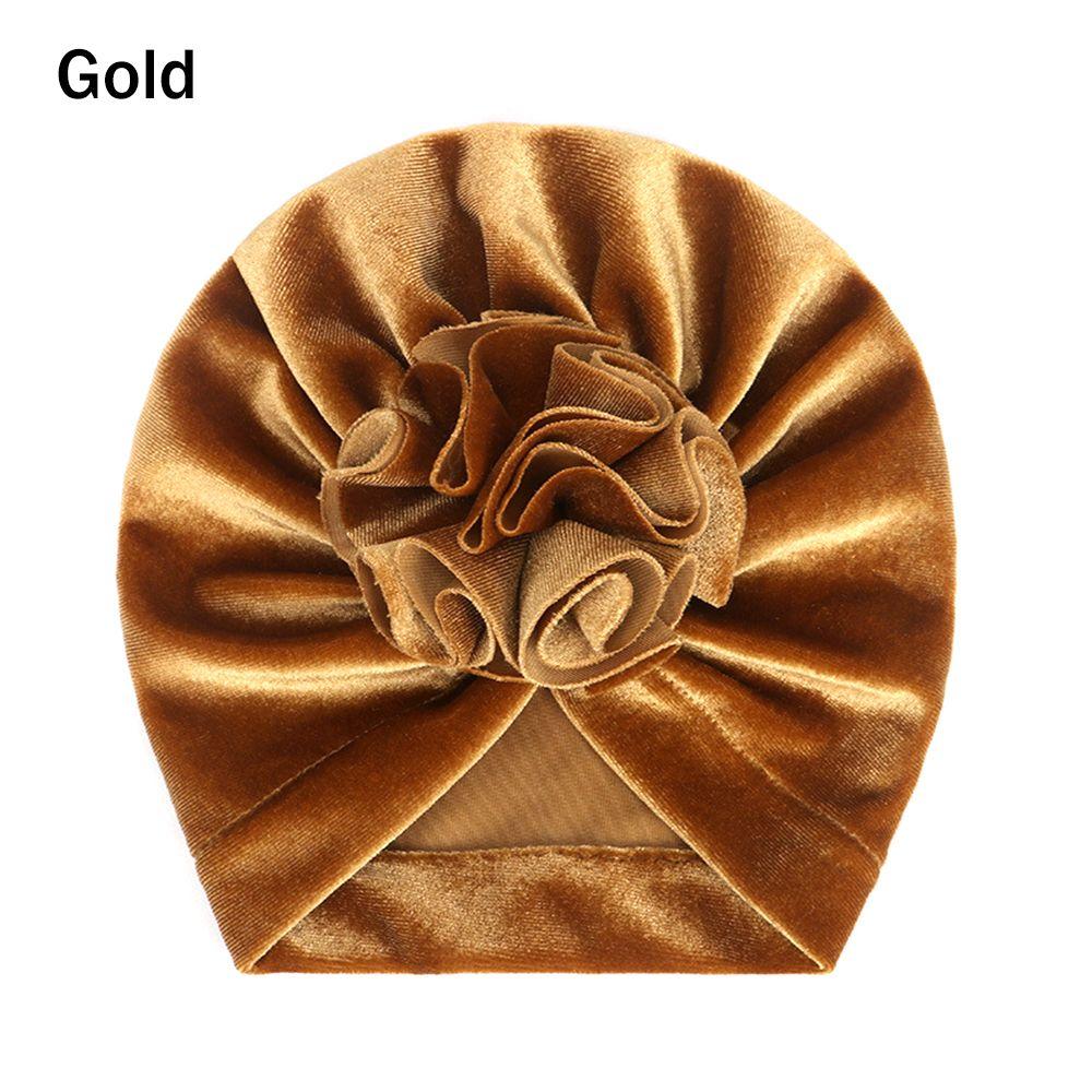 Детские эластичные головные уборы с узлом, детские бархатные тюрбаны, детские повязки на голову, теплая шапочка-бини